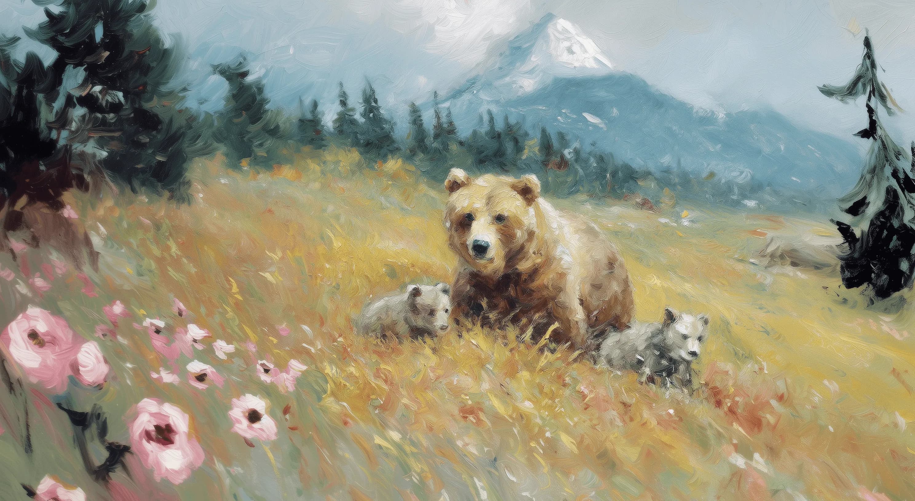 Bear AI call to action background